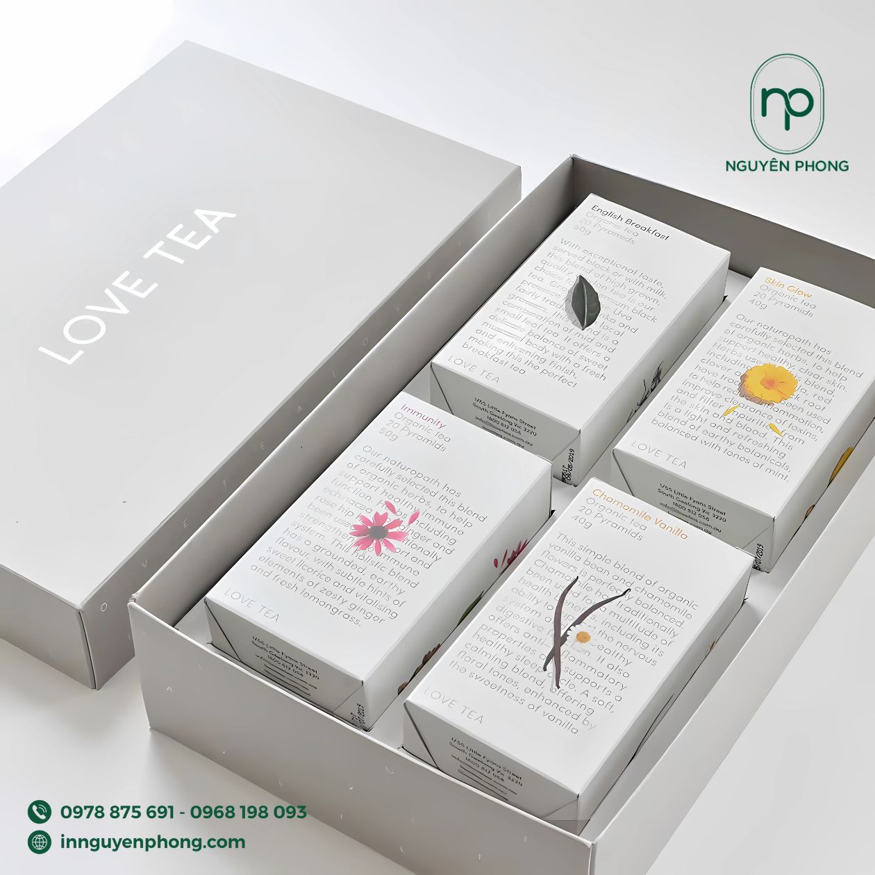 Mẫu hộp âm dương đựng trà